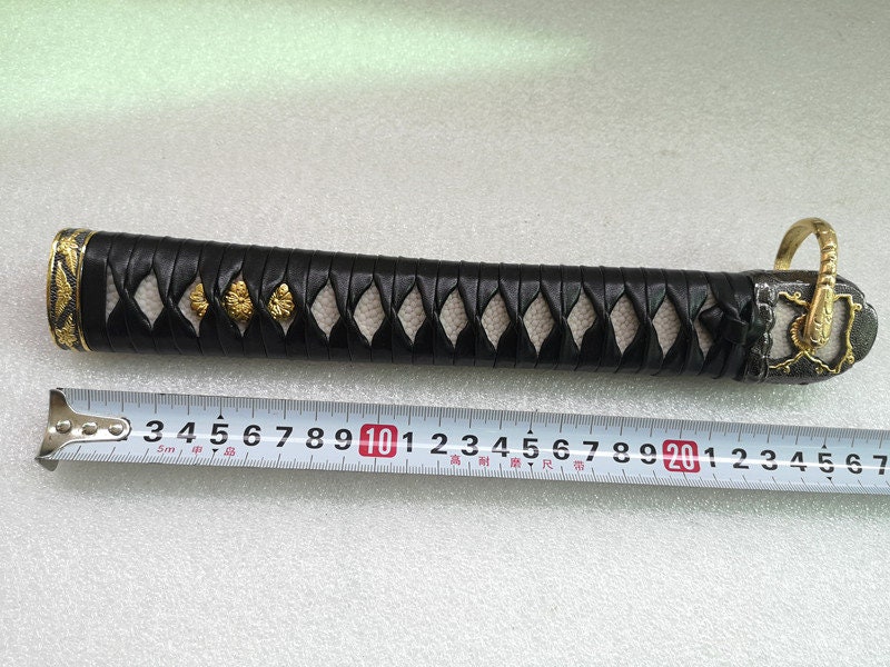 26cm Length Synthetic Silk Ito White Rayskin Tsuka for