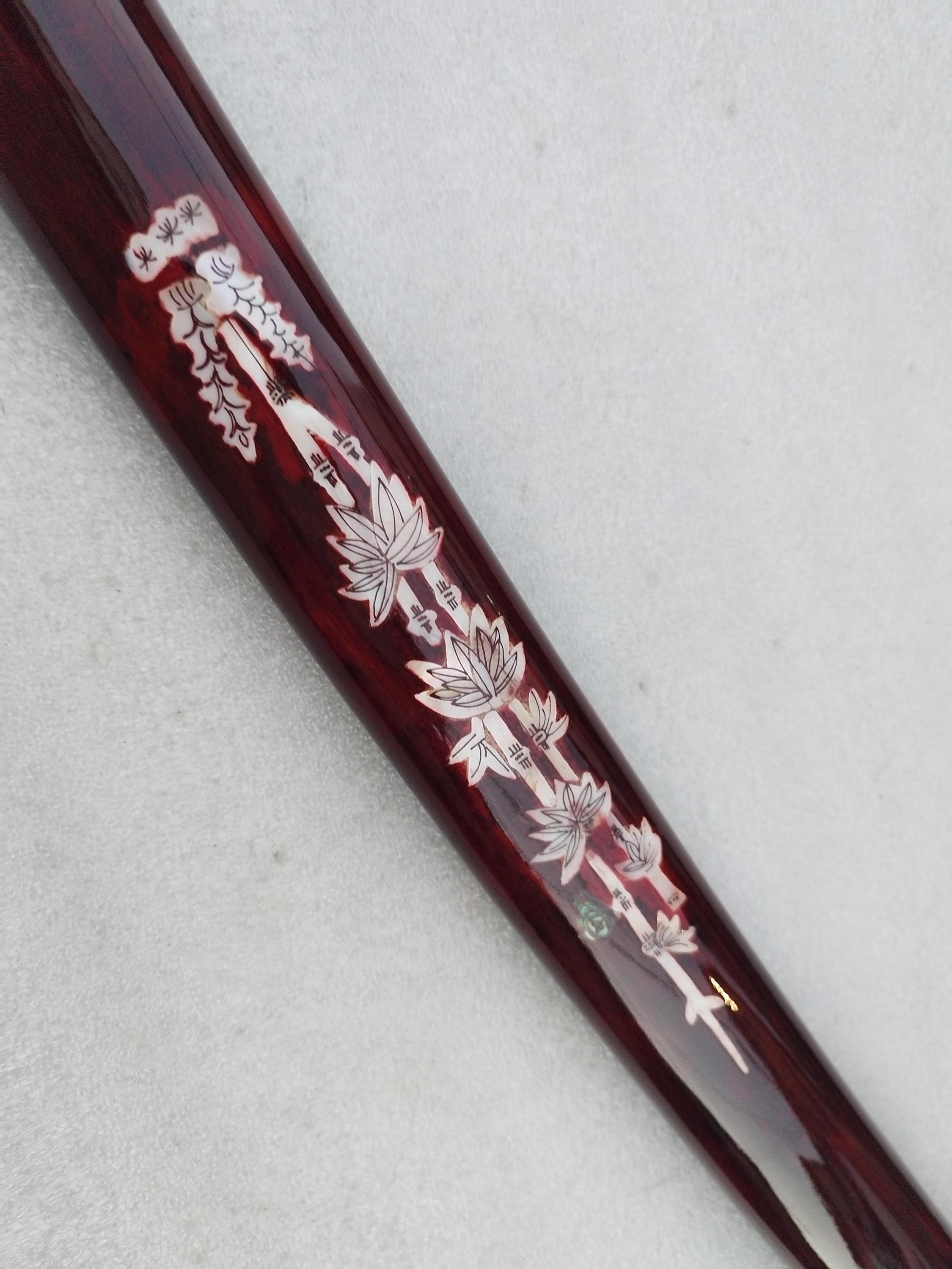 Saya Pattern Hand-inlaid Shell Bamboo Pattern Saya Sheath for Japanese Samurai ...