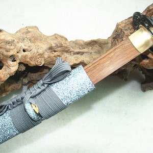 Wooden Samurai Katana Sword w/ Scabbard Cosplay Video Game