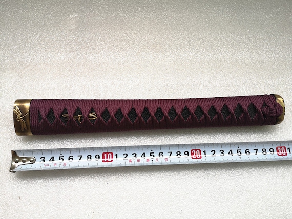 Poignée (Tsuka) En Peau De Raie Pour Katana - 10,2 Pouces - Noir - Marque DABTFHU - Neuf