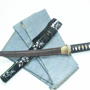 Wooden short  Samurai Katana Sword w/ Scabbard Cosplay Video Game