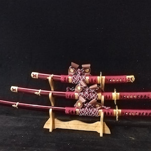 High Quality Handmade  Wooden Japanese Katana Tachi Sword Scabbard Cosplay Video Game