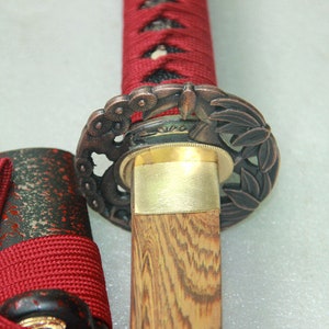 Handmade Wooden Samurai Katana Sword w/ Scabbard Cosplay Video Game