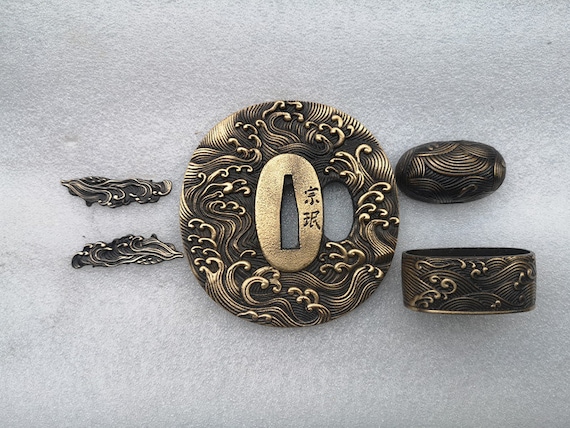 Brass,handguard,japanesesword,katana,samurai,sword