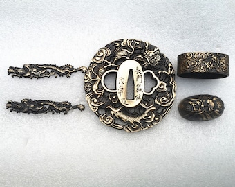 Brass,handguard,japanesesword,katana,Samurai,sword,fittingsampadapter,Alloy,samuraisword,tsuba