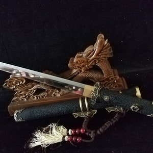 Handmade Samurai T10 High carbon steel Fish  skin Saya katana Wakizashi Tanto