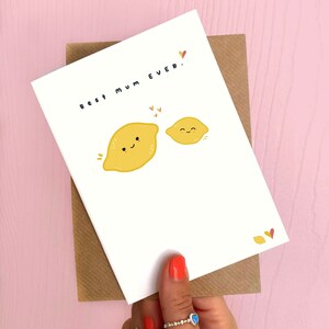 Migliore mamma di sempre Carta / Limone / Carino / Mamma / Festa della mamma / Bambino / Nuova mamma / mamma per me / Fresco / Lussureggiante / Matritta / Suocera / Solo perché