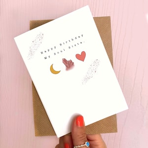 Soul Sista | Carte d’anniversaire | Cristaux | Meilleurs amis | Spirituel | Lune | A6