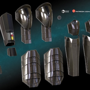 Shin Hati armor (stl files - digital download only)