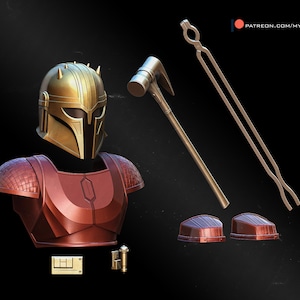 Mandalorian Armorer full body armor 3d printable files ( stl files - digital download only)