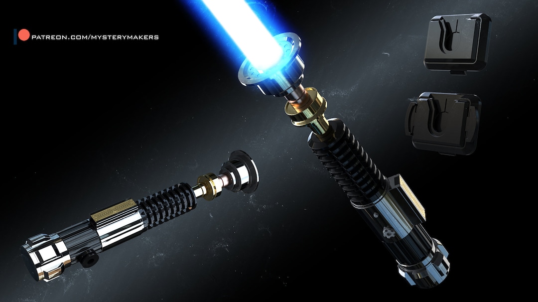 Obiwan Kenobi Lightsaber stl Files Digital Download Etsy