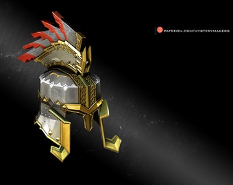 Dain Ironfoot inspirierter Zwergenhelm ( stl-Dateien - nur digitaler Download)
