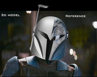 Custom helmet DIY kit  inspired by the Bo Katan helmet 3d model for 3d printing (stl)