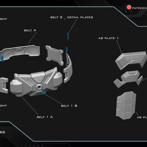 stl preview of a 3d printable Captain America full body armor made by mysterymakers