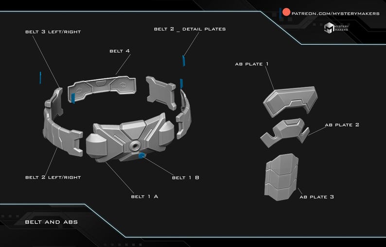 stl preview of a 3d printable Captain America full body armor made by mysterymakers