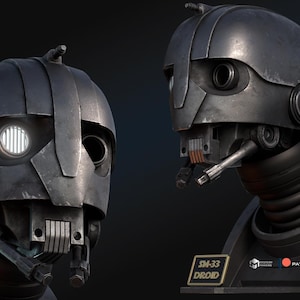 Busto del droide SM33 (archivos stl, solo descarga digital)