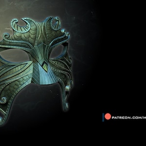 Masque de sirène (téléchargement numérique uniquement - fichier stl)