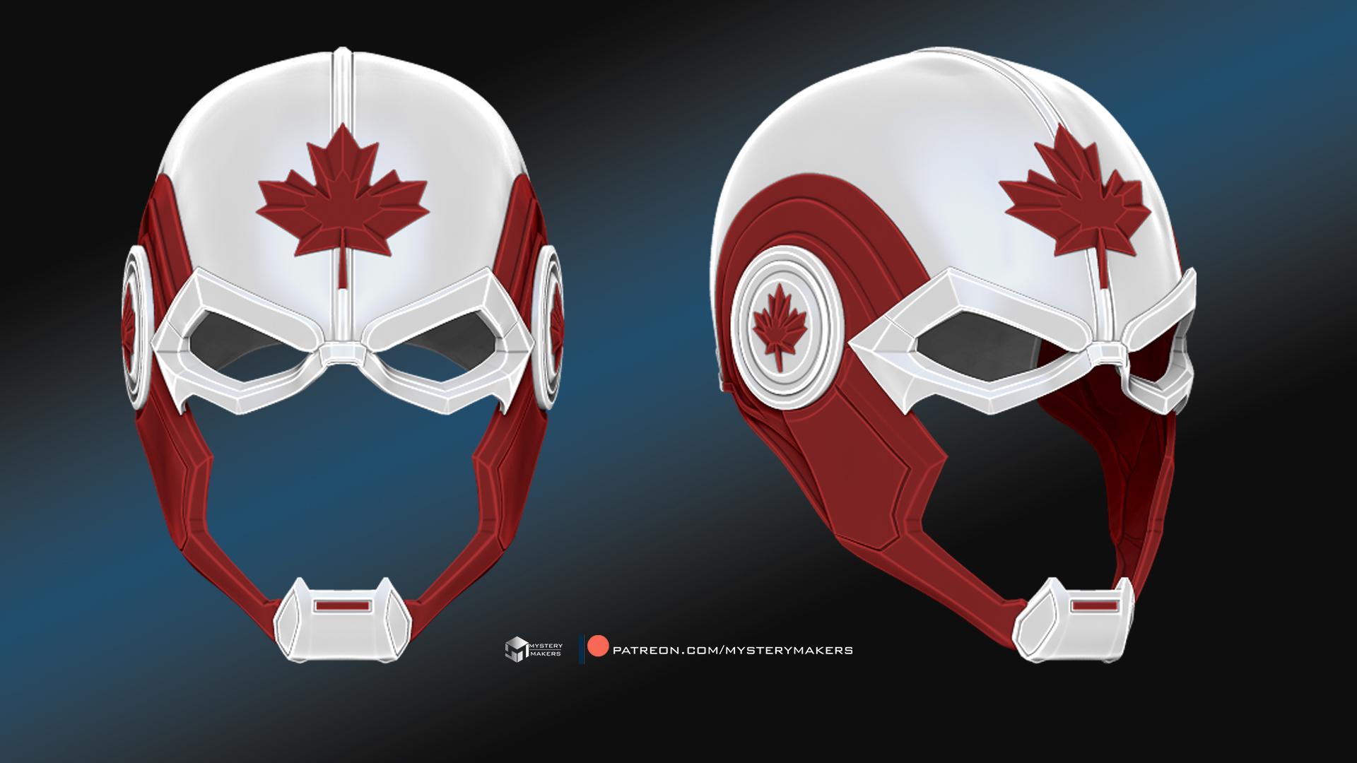 Captain Canada variant helmet (stl files - digital download only)