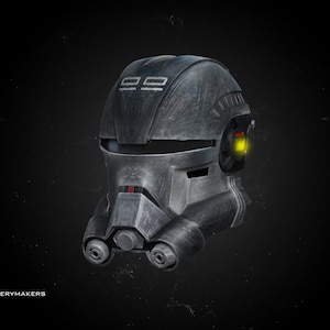 Custom trooper helmet inspired by Echo helmet from Bad Batch (stl file - digital download)