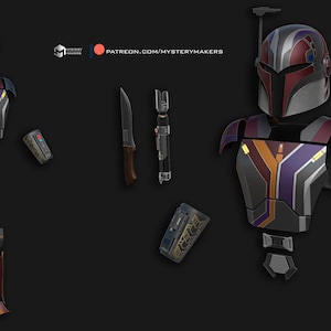 Sabine Wren armor (stl files, digital download only)