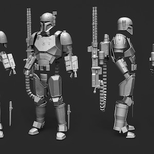 Custom Heavy infantry mandalorian armor DIY (stl files - digital download)