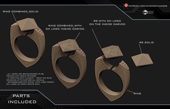 Marvolo Gaunt Ring (stl File - Digital Download Only) - Etsy