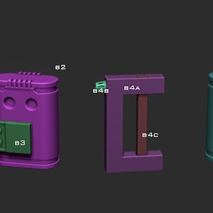 Heavy infantry mandalorian belt pieces (stl files - digital download only)