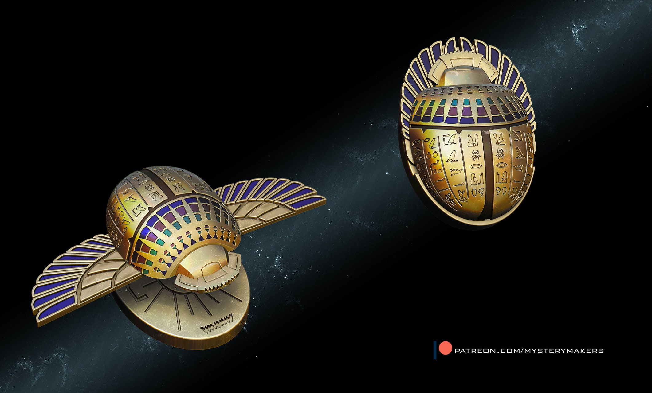 Scarab Stl Files Etsy