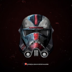 Helmet inspired by Hunter from bad batch (stl files - digital download for 3d printing)