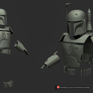 Boba Fett full body armor (stl files - digital download only)