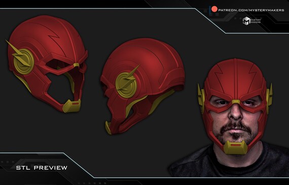 Custom Speedster Mask The Flash Mask 3d Print