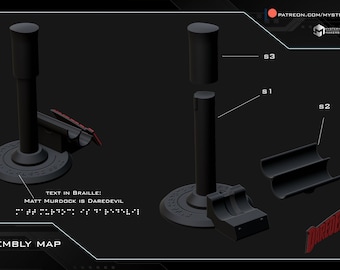 Daredevil Stand (archivo stl - solo descarga digital)