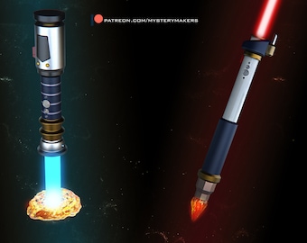 Rick and Morty lightsabers - functional (digital download only - stl files)