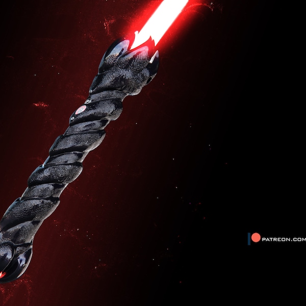 Sabre laser Darth Talon fonctionnel (fichiers stl - téléchargement numérique uniquement)