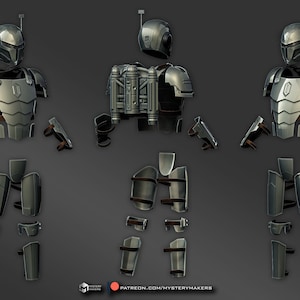 MM bounty hunter armor ( stl files - digital download ONLY)
