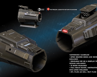 Motorisierte mandalorianische Armschiene von MysteryMakers (stl Dateien - nur digitaler Download)