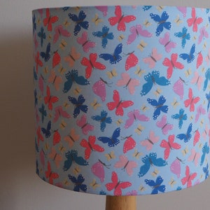 Lampshade Handmade Monkey Business Wallpaper by Storm Navy Blue Silver 