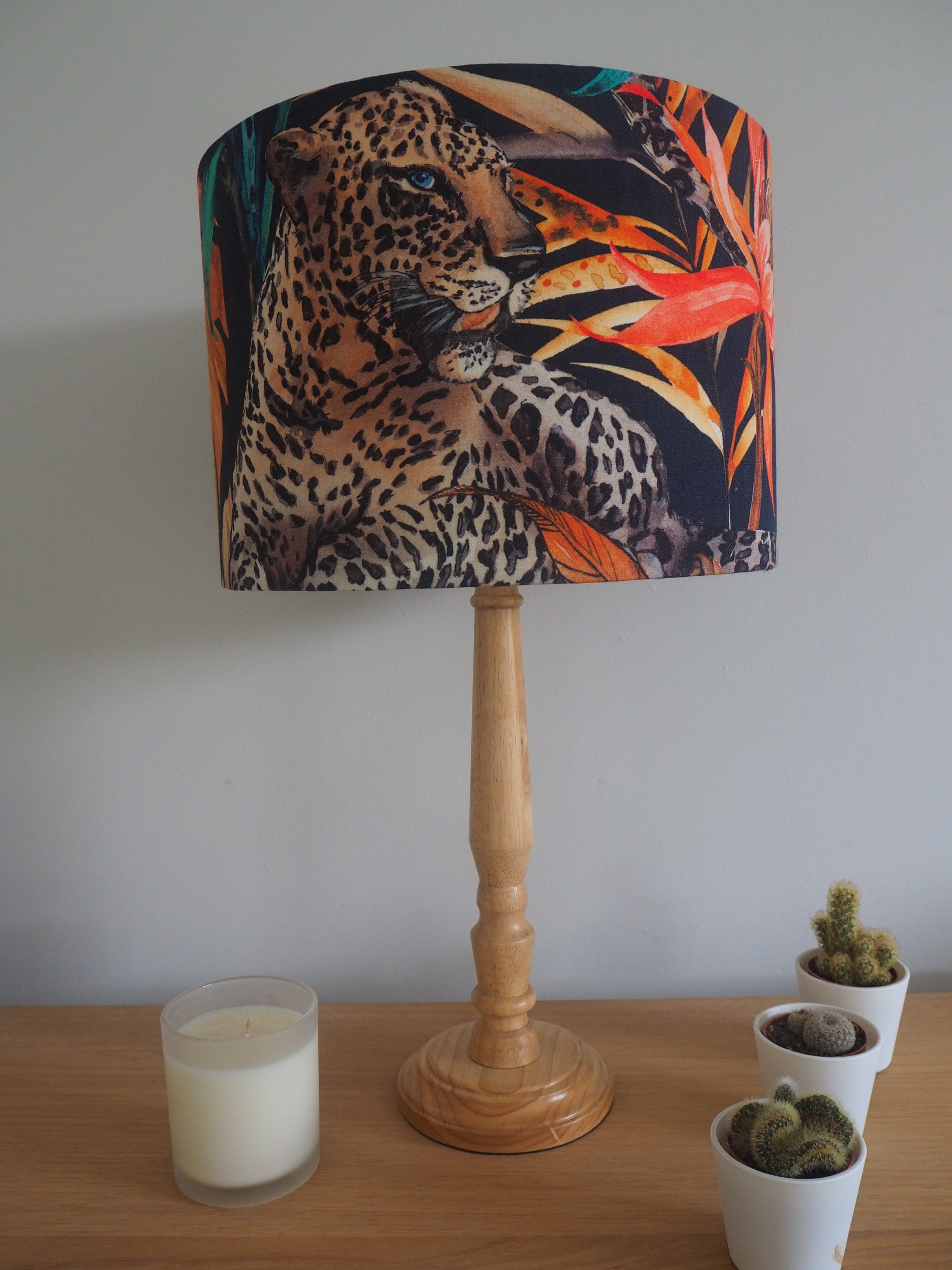 Leopard SchwarzEr Dschungel Lampenschirm Leopard mit | Etsy