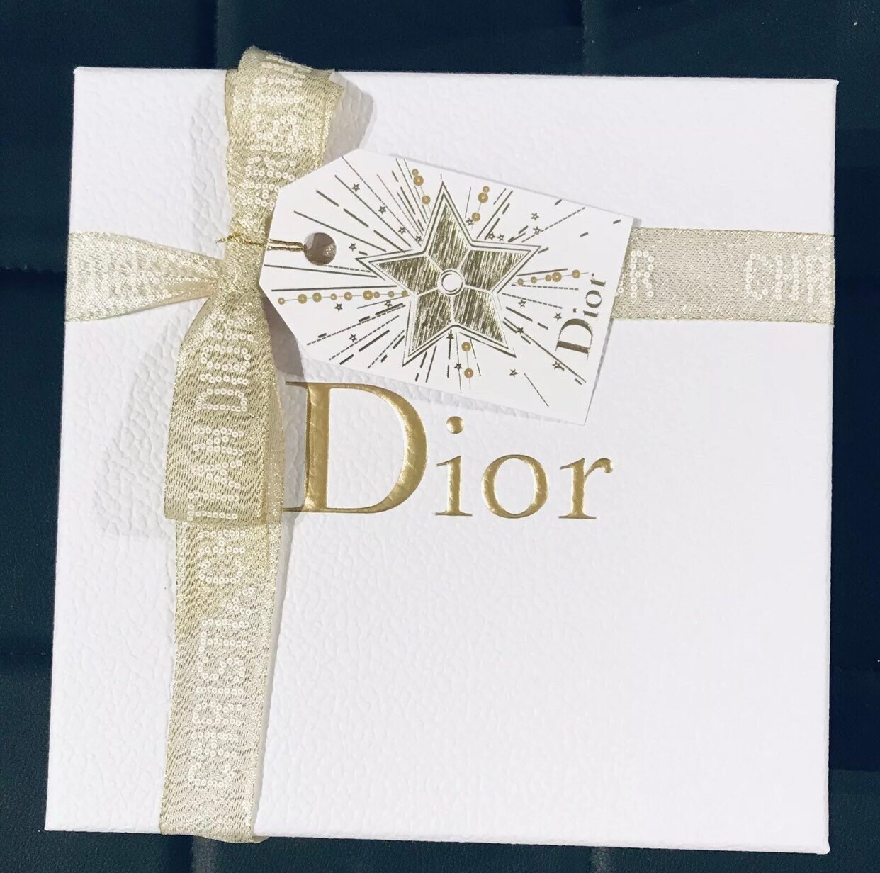 Authentic Dior Gift Box with Ribbon and Tissues Etsy