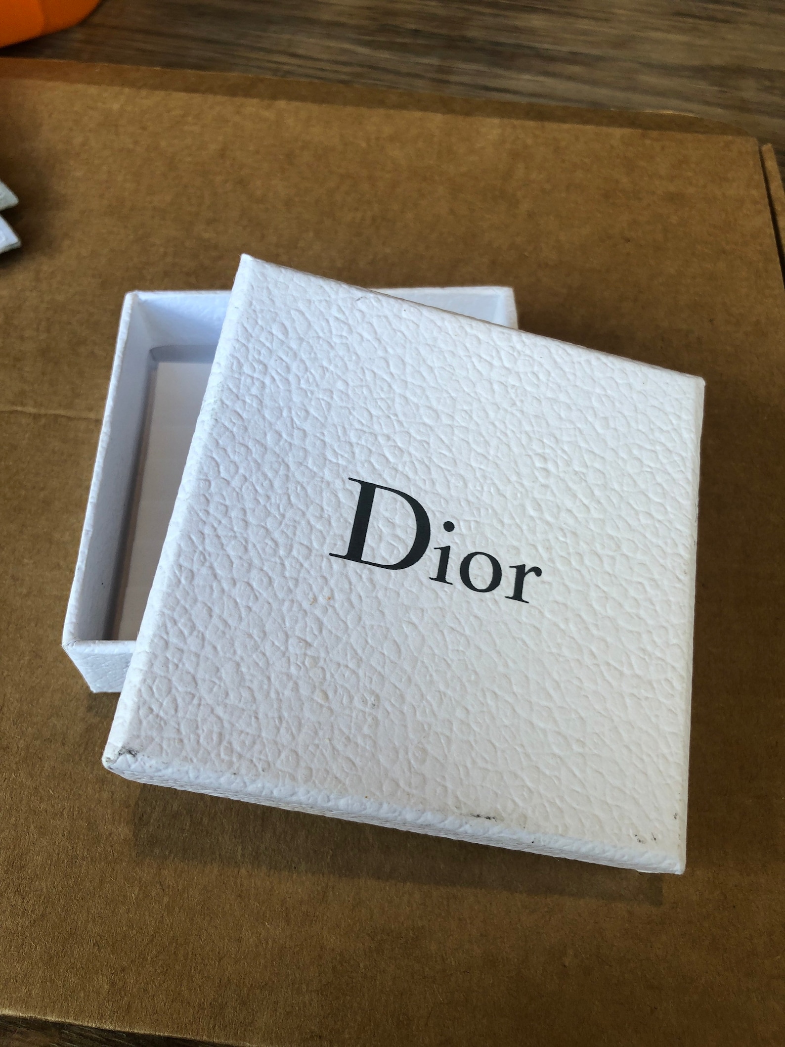 Authentic Dior jewellery box cardboard white small used Etsy