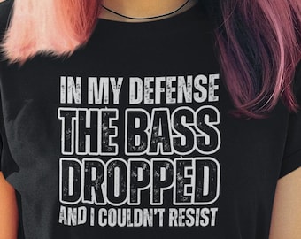 DJ Bass Dropped T-Shirt, EDM Rave Music Tee