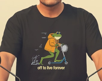 Oasis Inspired Funny Frog Graphic Shirt, 90s Britpop Music Lover Gift