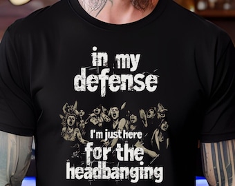 Headbanging T-Shirt: Distressed Heavy Metal Concert Tee