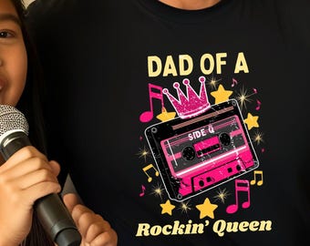 Gifts for Dad from Daughter, Funny Music Tshirt for Fathers