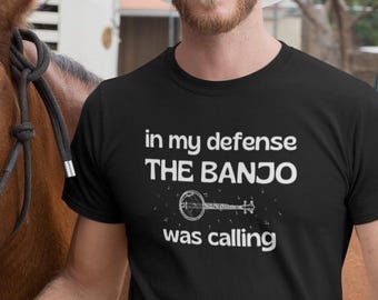 Divertente maglietta con banjo: regalo per gli amanti della musica bluegrass