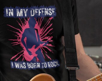 T-shirt met afbeelding gitarist: rockgitaar T-shirt