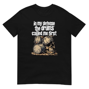 Cool Drummer T-Shirts for Music Lovers | Unique Band Tees | Perfect Gift for Drummers & Musicians Short-Sleeve Unisex T-Shirt