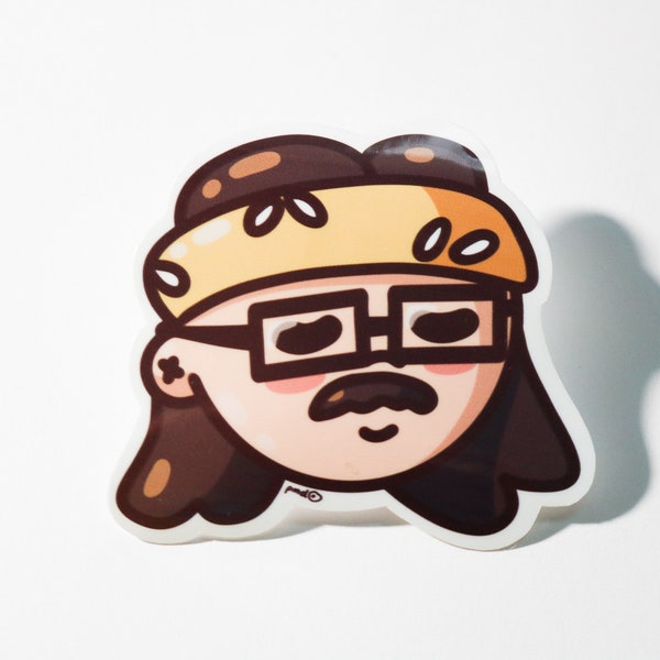 Rivers Cuomo Hella Mega Tour Vinyl Sticker, Weezer fan art