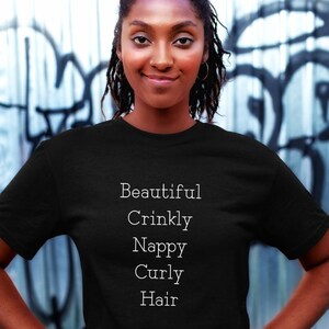 Black Woman Shirt, Natural Hair Shirt, Beautiful Hair, Black Hair Matters, Crown Act, Woman Owned, Black Pride, BLM