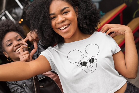 Natural Hair Black Queen Friend T-Shirt For Black Girl Natural Hair Black Queen Friend T-Shirt For Black Girl